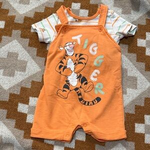 Disney Tigger Orange Romper Set